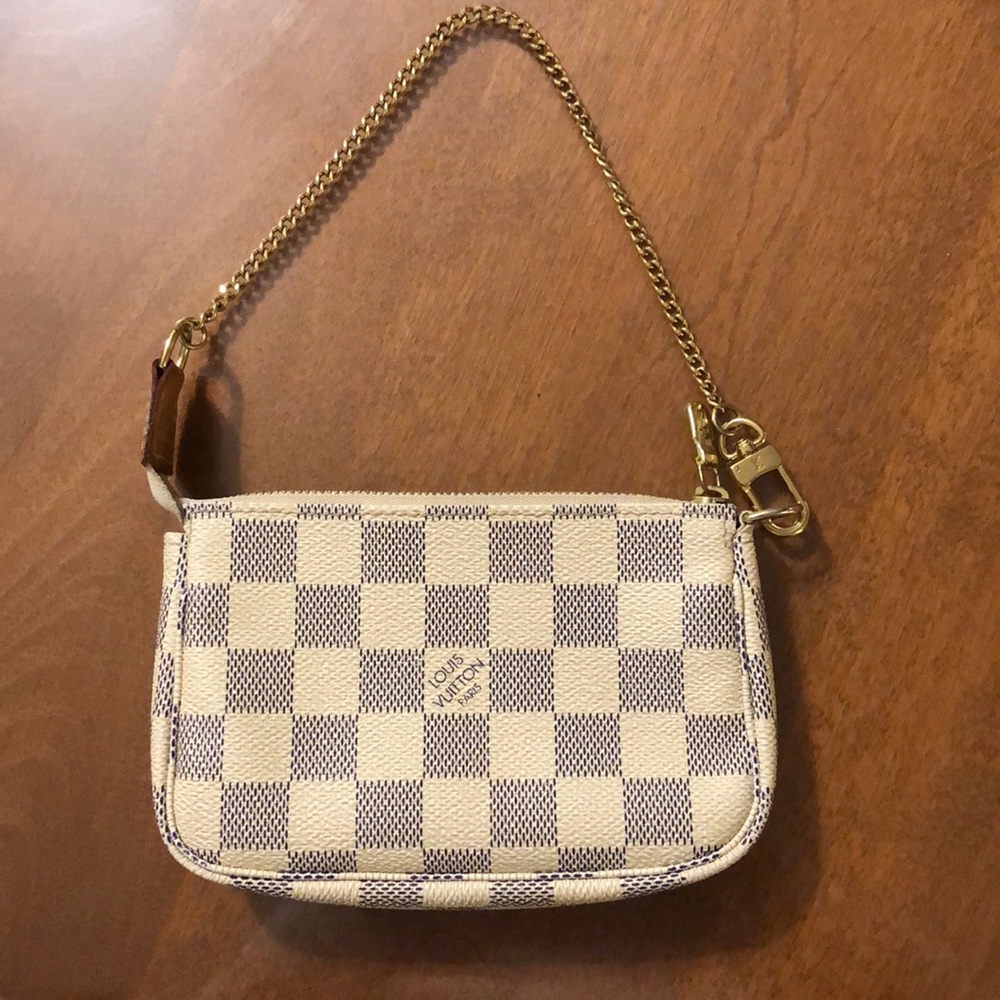 Louis Vuitton Mini Pochette in Damier Azur